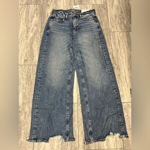 NWT American Eagle Dreamy Drape Baggy Wide Leg Jeans